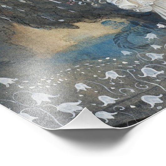 John Bauer - Lena Dances met de Knight Foto Afdruk (Hoek)