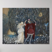 John Bauer - Lena Dances met de Knight Poster (Voorkant)