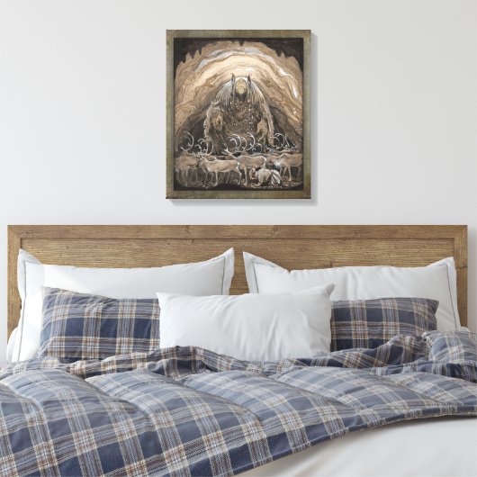 John Bauer Nilas-aanbieding CC0500 Canvas Afdruk (Insitu (Slaapkamer))