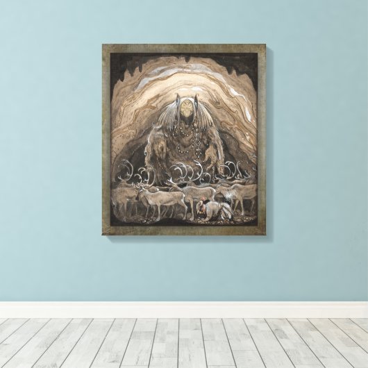 John Bauer Nilas-aanbieding CC0500 Canvas Afdruk (Insitu (Houten vloer))