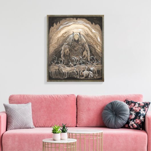 John Bauer Nilas-aanbieding CC0500 Canvas Afdruk (Insitu (Woonkamer))