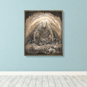 John Bauer Nilas-aanbieding CC0500 Canvas Afdruk (Insitu (Houten vloer))