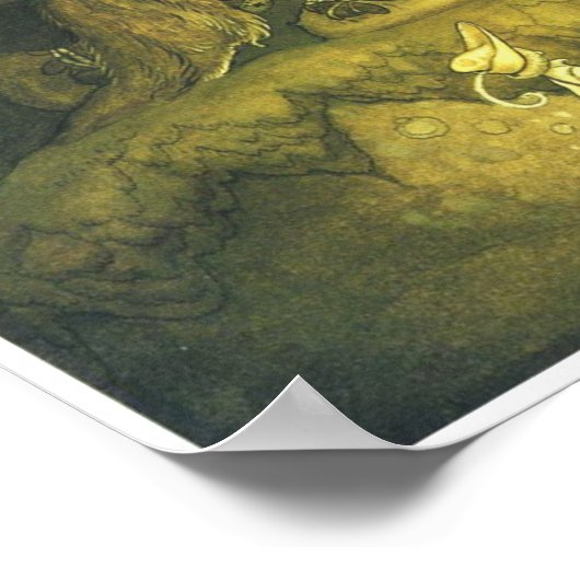 John Bauer Old Man Troll Poster (Hoek)