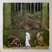 John Bauer One Summer's night Poster (Voorkant)