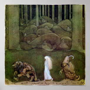 John Bauer One Summer's night Poster
