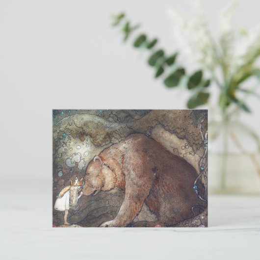 John Bauer Poor Little Basse Briefkaart (Staand voorkant)