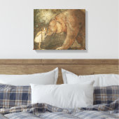 John Bauer - Poor Little Basse Canvas Afdruk (Insitu (Slaapkamer))