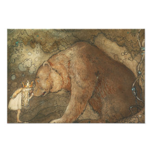 John Bauer - Poor Little Basse Foto Afdruk