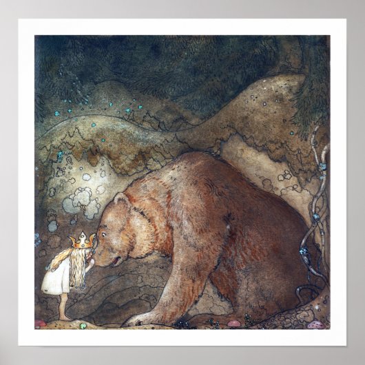 John Bauer Poor Little Basse Poster (Voorkant)