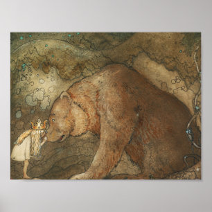 John Bauer - Poor Little Basse Poster