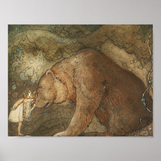 John Bauer - Poor Little Basse Poster (Voorkant)