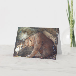 John Bauer Poor Little Basse Poster Kaart