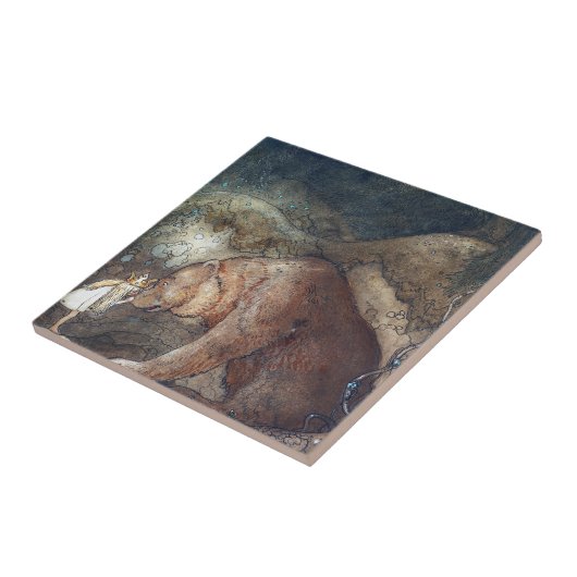 John Bauer Poor Little Basse Tegeltje (Zijkant)