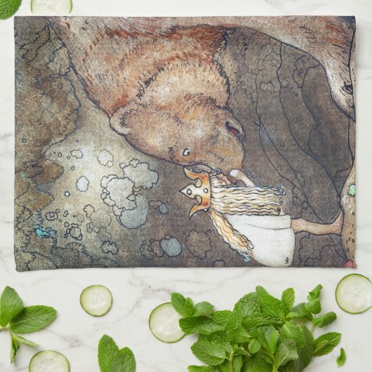 John Bauer Poor Little Basse Theedoek (Gevouwen)