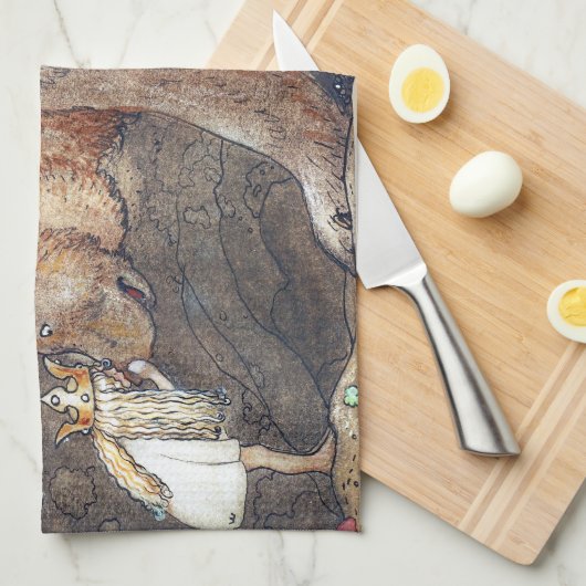 John Bauer Poor Little Basse Theedoek (Quarter Fold)