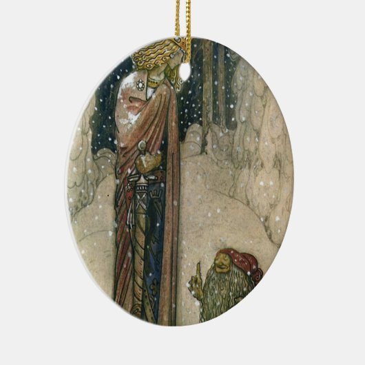 John Bauer - Princess and Troll Keramisch Ornament (Rechts)