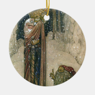 John Bauer - Princess and Troll Keramisch Ornament