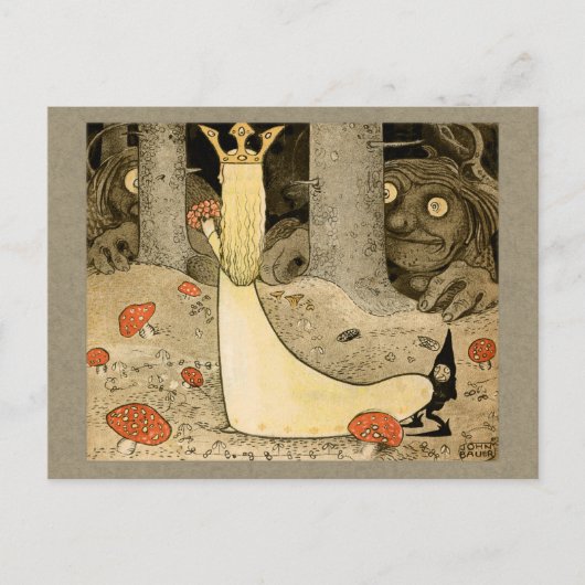 John Bauer Princess Daga en de troll CC0807 Briefkaart (Voorkant)