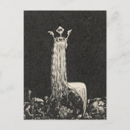 John Bauer Princess en de Trolls kunst Briefkaart