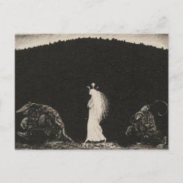 John Bauer Princess en de Trolls kunst Briefkaart