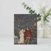 John Bauer Princess en Prince  Kunst Briefkaart (Staand voorkant)