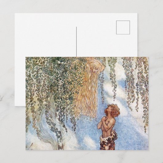 John Bauer Princess in een Briefkaart (Voorkant / Achterkant)