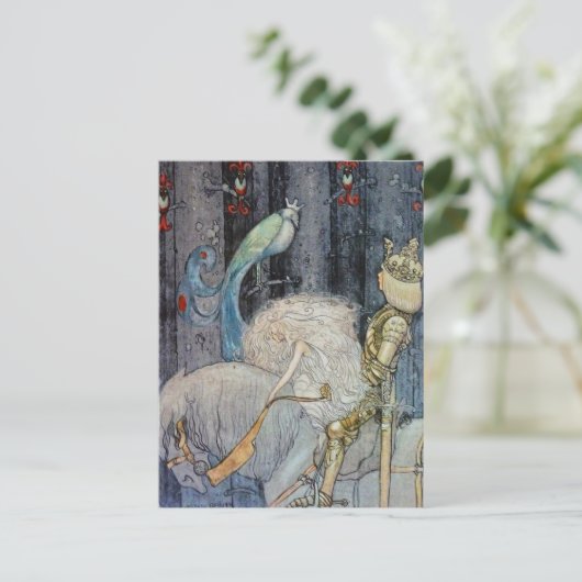 John Bauer Princess in het bos  kunst Briefkaart (Staand voorkant)