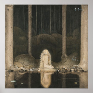 John Bauer - prinses Tavstarr Poster