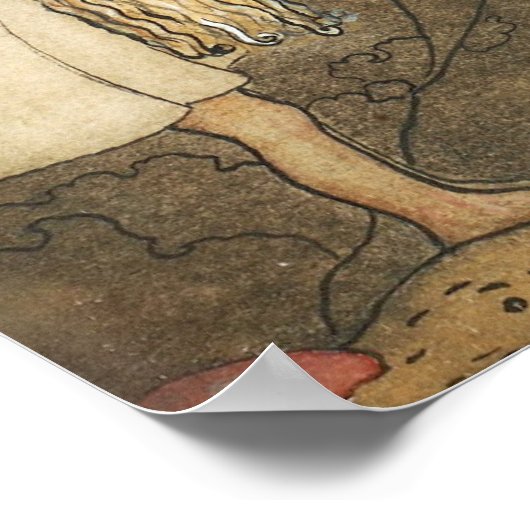 John Bauer - Slecht klein gebasse Poster (Hoek)