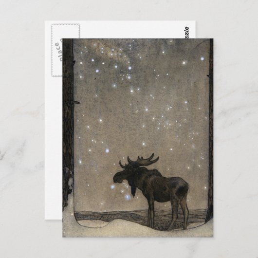 John Bauer - sprookjeskunst Briefkaart (Voorkant / Achterkant)