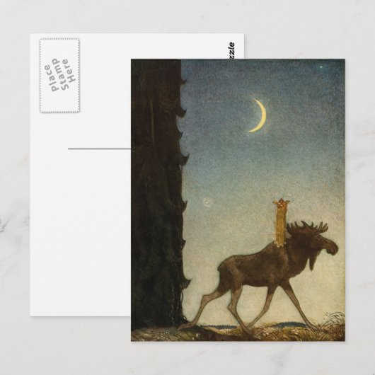 John Bauer - Tavstarr over Skutt Briefkaart (Voorkant / Achterkant)