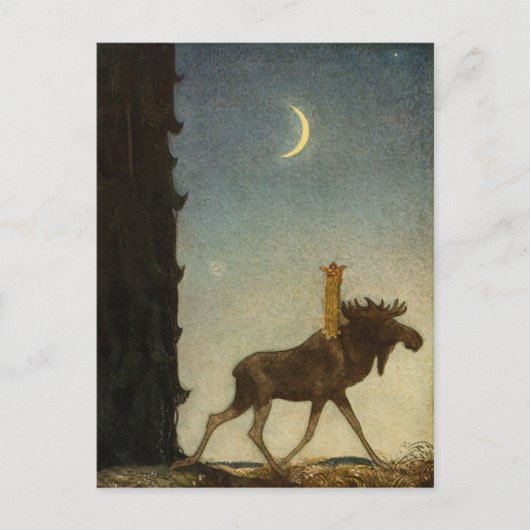 John Bauer - Tavstarr over Skutt Briefkaart (Voorkant)