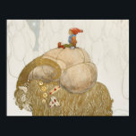 John Bauer - The Christmas Goat Poster<br><div class="desc">The Christmas Goat by John Bauer,  1912. Watercolor and pencil.</div>