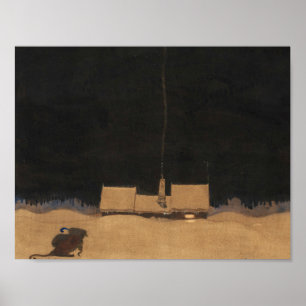 John Bauer-The Cottage aan de voet van de Berg Poster