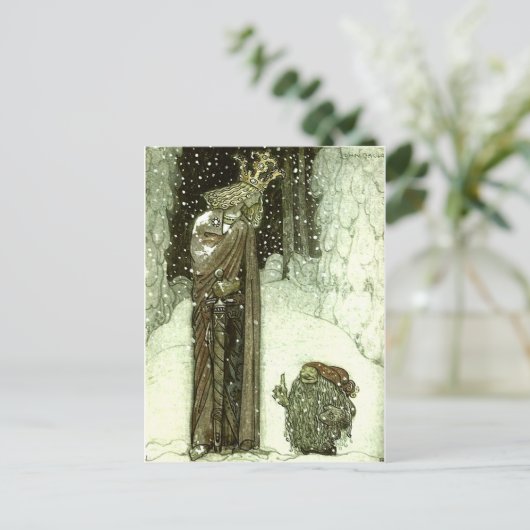 John Bauer The Princess and the Troll Briefkaart (Staand voorkant)