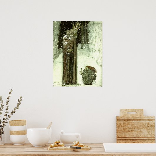 John Bauer The Princess and the Troll Poster (Keuken)