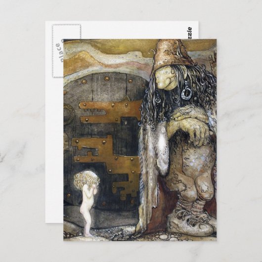 John Bauer Troll Briefkaart (Voorkant / Achterkant)