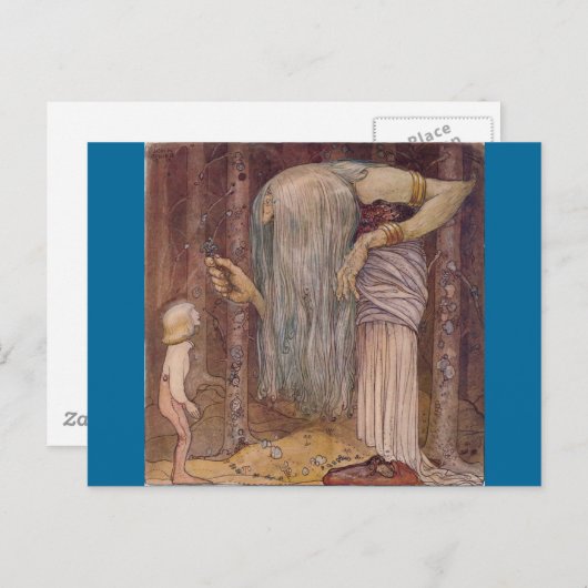 John Bauer TROLL HERB Briefkaart (Voorkant / Achterkant)