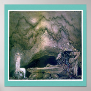 John Bauer Troll Moeder Poster