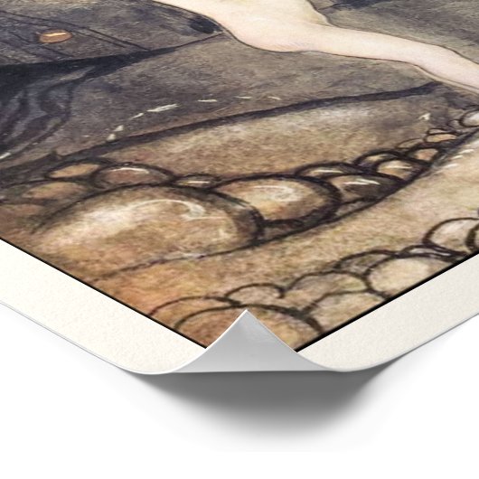 John Bauer Troll stel Princess baby Changelings Poster (Hoek)