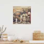 John Bauer Troll stel Princess baby Changelings Poster (Keuken)