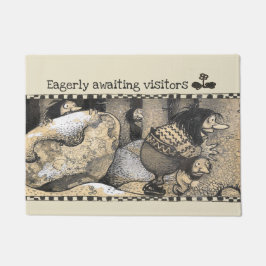 John Bauer-trollen Bewachtende bezoekers CC1235 Deurmat