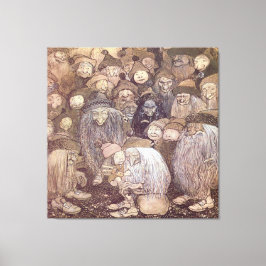 John Bauer-trollenkunst Canvas Afdruk