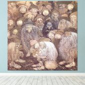 John Bauer-trollenkunst Canvas Afdruk (Insitu (Houten vloer))