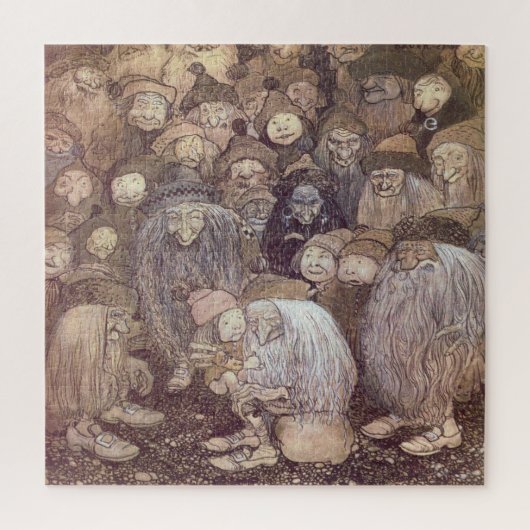 John Bauer-trollenkunst Legpuzzel (Verticaal)
