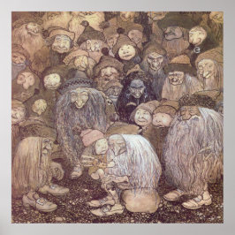 John Bauer-trollenkunst Poster