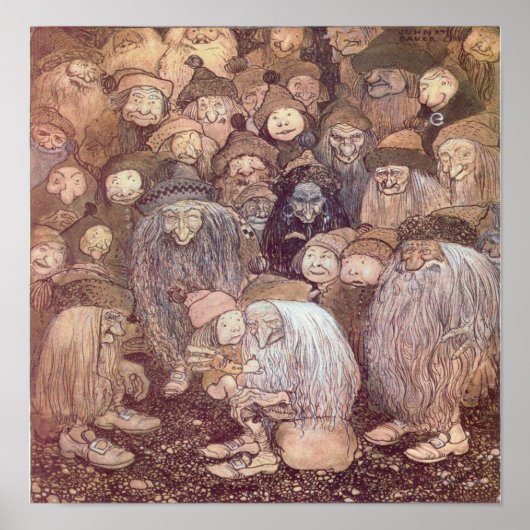 John Bauer - Trolls Poster (Voorkant)