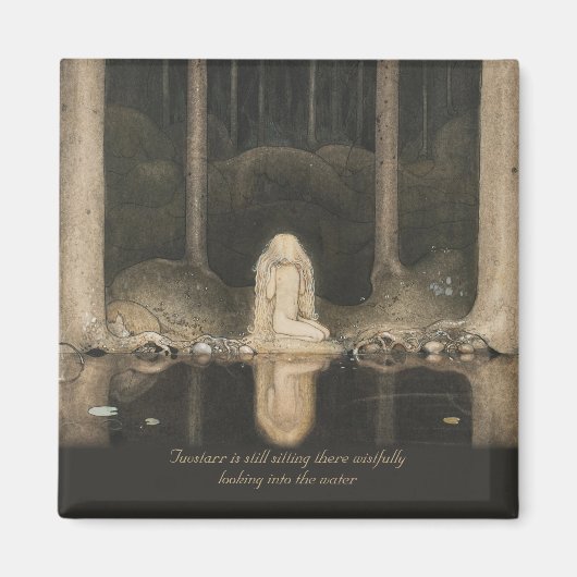 John Bauer Tuvstarr door het bosgebied CC1038 Magneet (Voorkant)