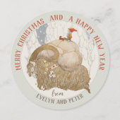 John Bauer Yule geit Julbocken kerstkaart (Voorkant)