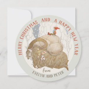 John Bauer Yule geit Julbocken kerstkaart